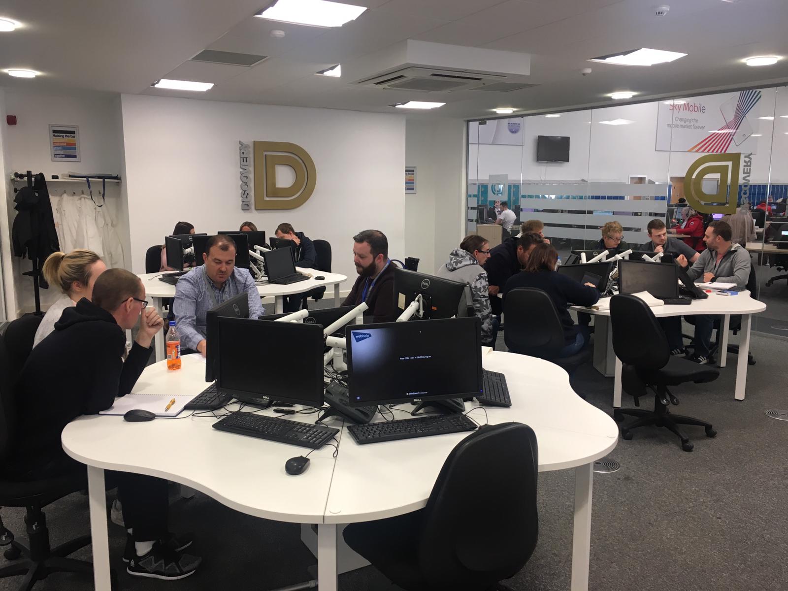 #UserDiscovery session participants at #WebhelpUK